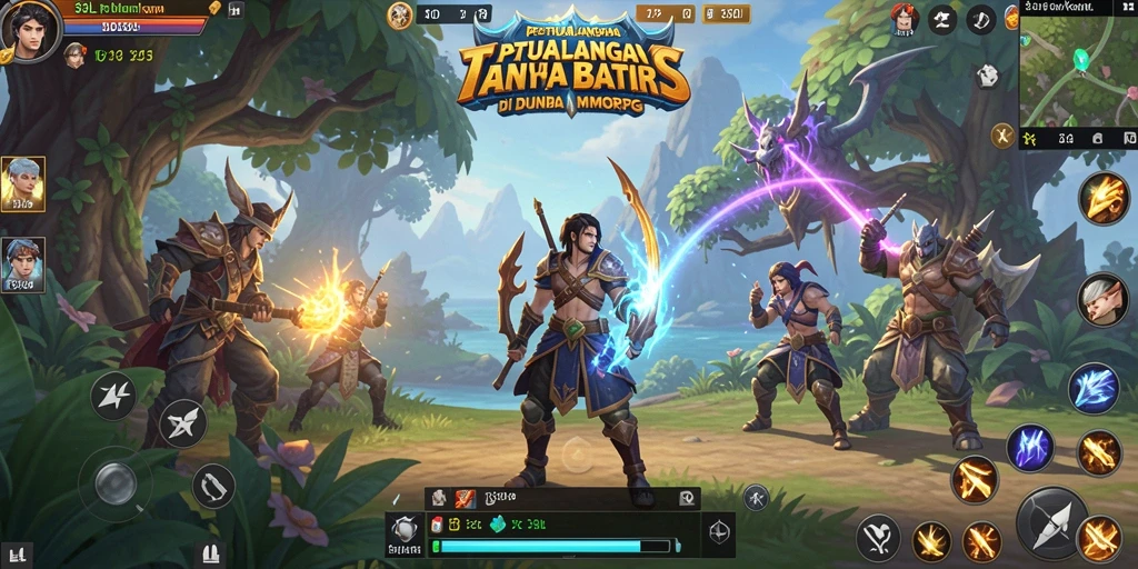 Tampilan gameplay 33L dengan dunia MMORPG yang menakjubkan.