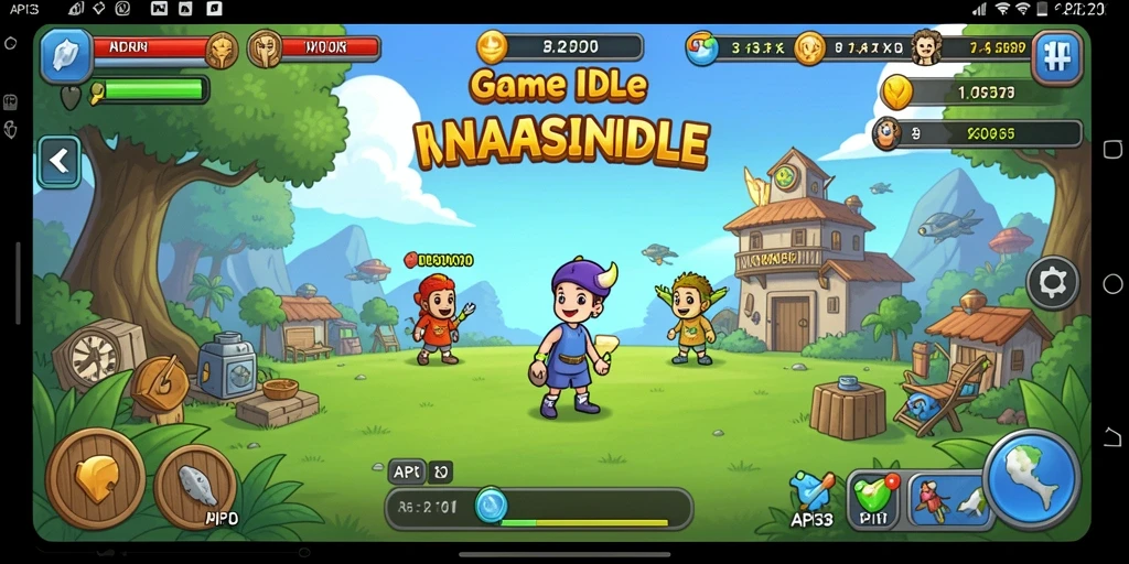 Tampilan gameplay API33 yang menarik dan interaktif dalam kategori Idle.