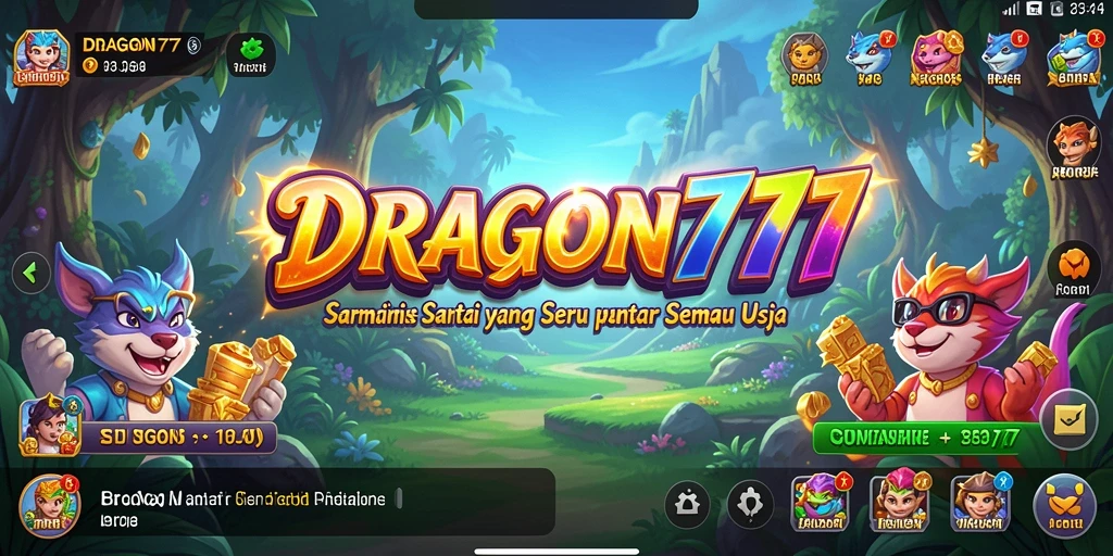 Tampilan gameplay seru dan menarik dari DRAGON777.
