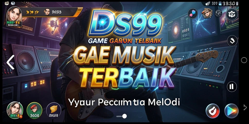 Tangkapan layar gameplay DS99 yang menampilkan interaksi musik yang seru.