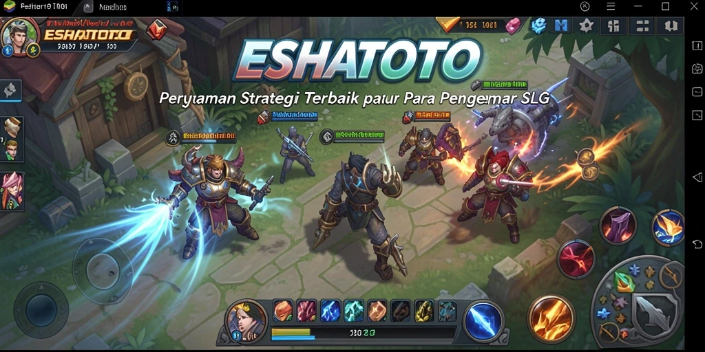 Tampilan gameplay ESHATOTO yang mendebarkan dan strategis.