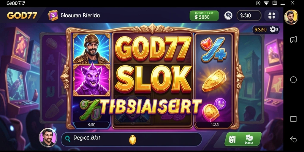 Tampilan gameplay slot yang mengagumkan di GOD77.