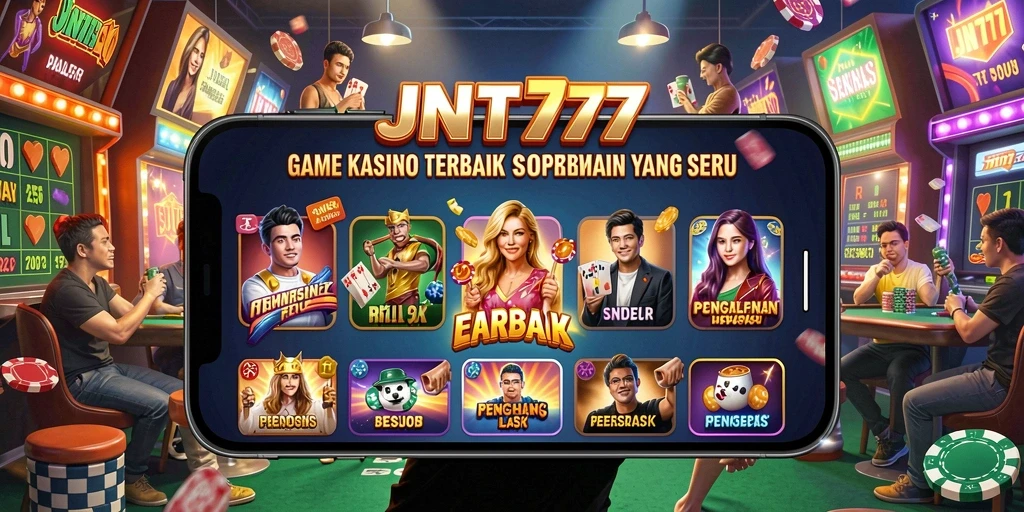 Screenshot gameplay JNT777 menampilkan suasana Kasino yang mendebarkan.