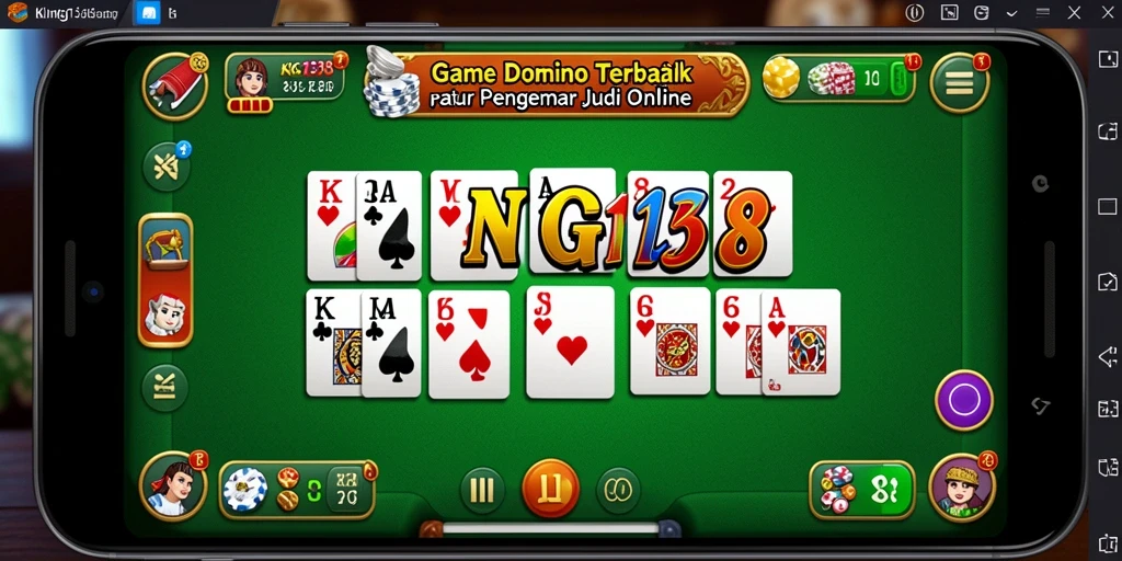 Tampilan gameplay yang seru dalam permainan domino.