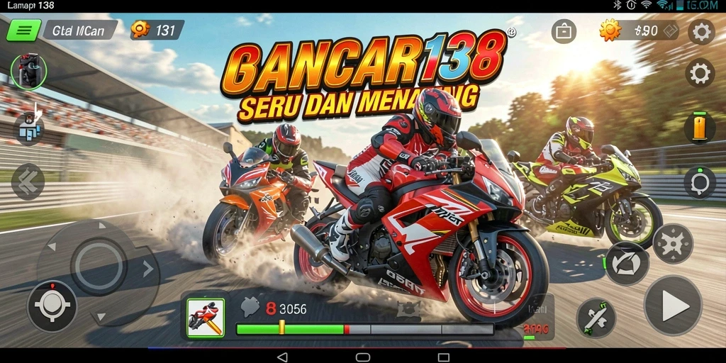 Gameplay balap motor yang menegangkan dan seru di LANCAR138.