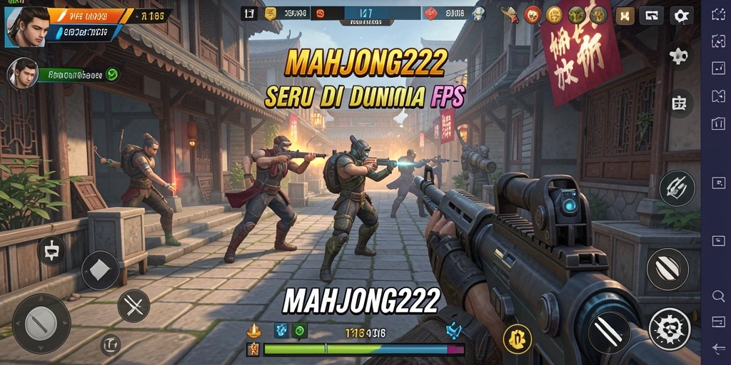 Tangkapan layar utama gameplay seru MAHJONG222 di dunia FPS.