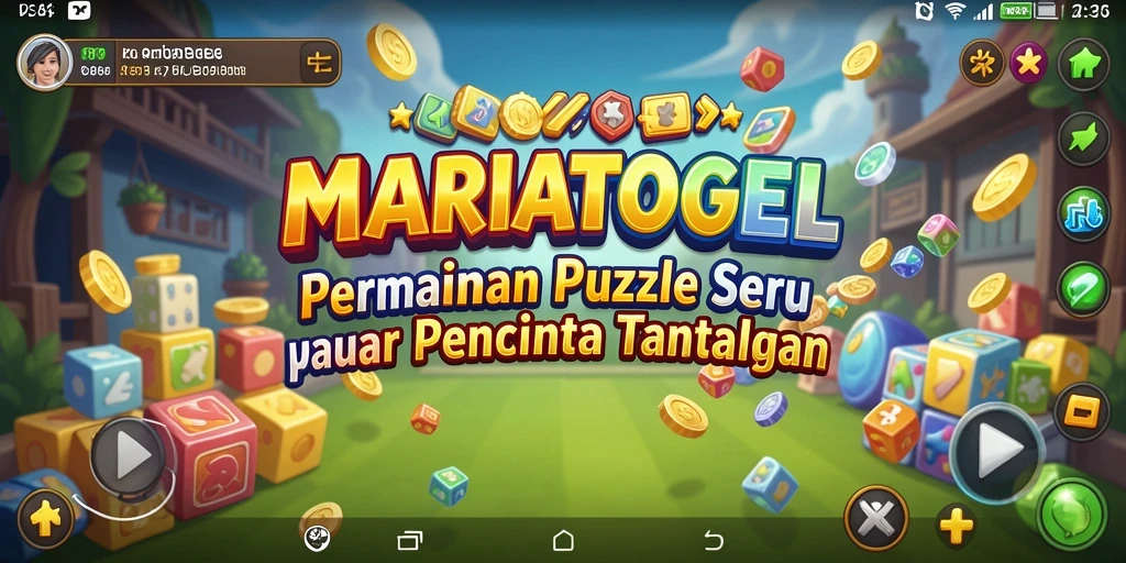 Tampilan gameplay seru dari MARIATOGEL yang menantang pemikiran.