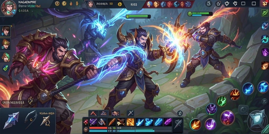 Gameplay seru dan intens di NAGAEMPIRE dengan grafik menakjubkan.