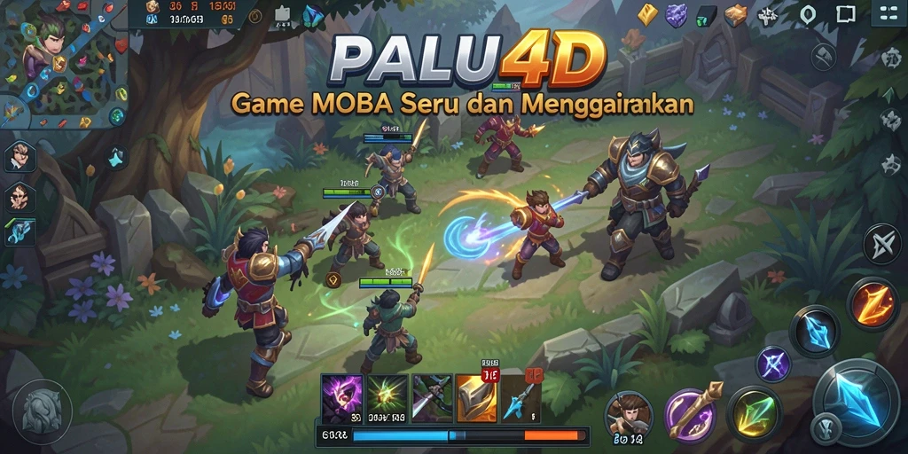 Tampilan gameplay seru dalam PALU4D dengan pertarungan epik antar karakter.