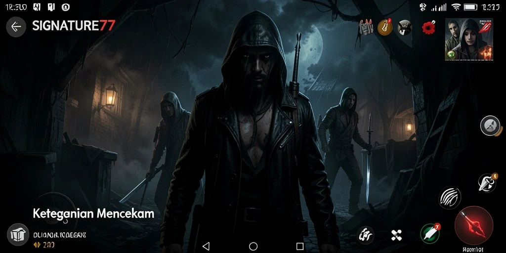 Tampilan menakutkan dari gameplay SIGNATURE77 yang penuh ketegangan.