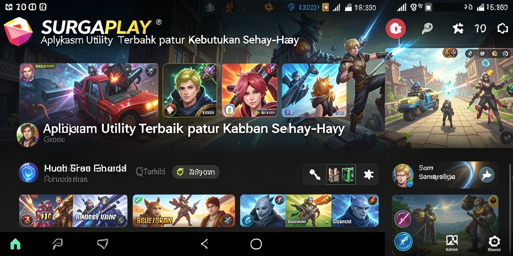 Screenshot utama SURGAPLAY menampilkan fitur pengelolaan file yang mudah dan efisien.